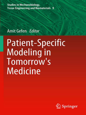 cover image of Patient-Specific Modeling in Tomorrow's Medicine